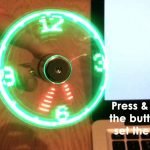 USB LED Fan Clock from Vodcart