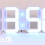 White & White Digital LED Clock - Staff Picks
